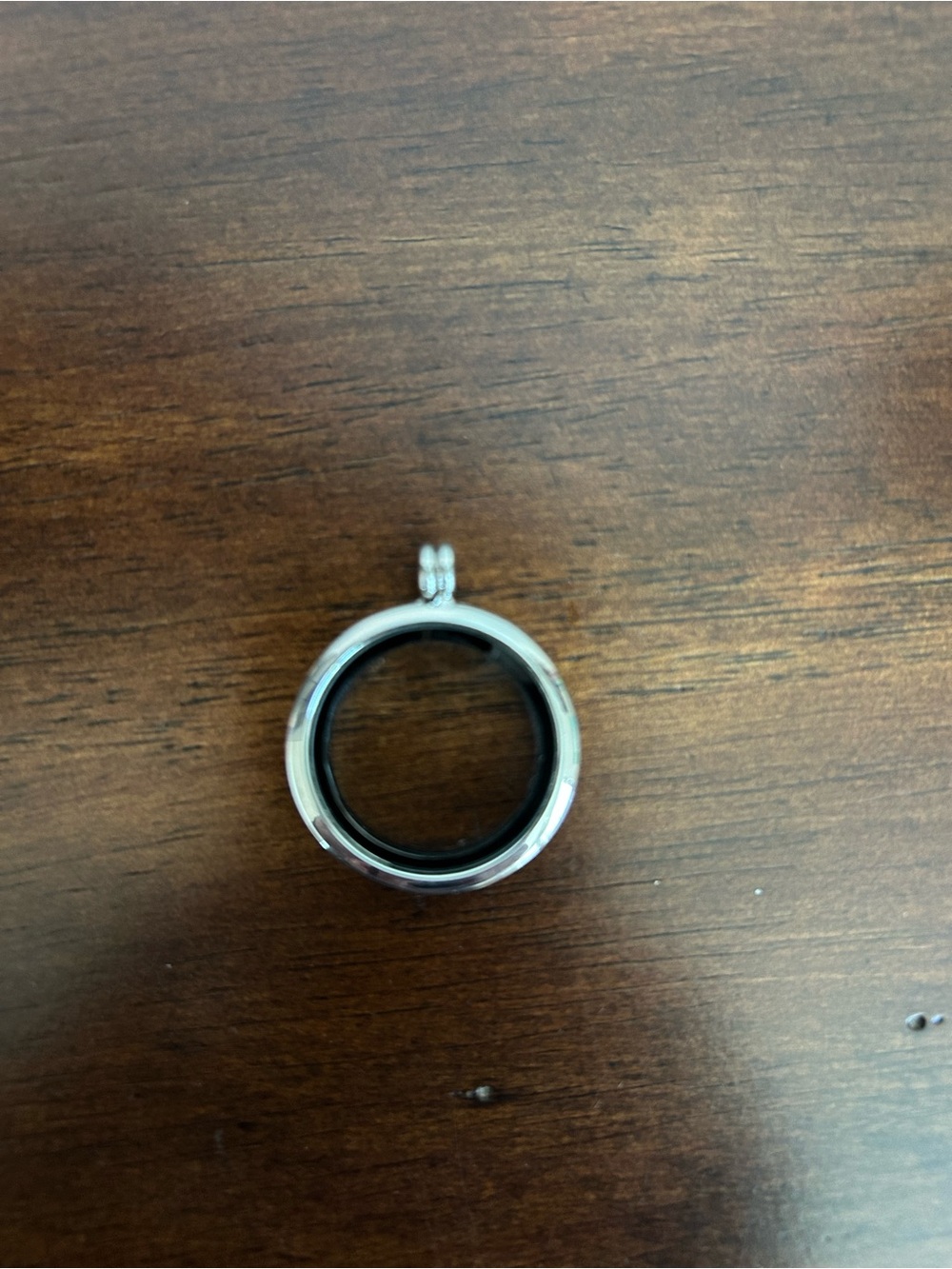 Silver Round Living Locket Pendant